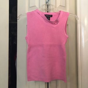 Pink sleeveless sweater